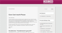 Desktop Screenshot of cavecani.de