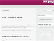 Tablet Screenshot of cavecani.de